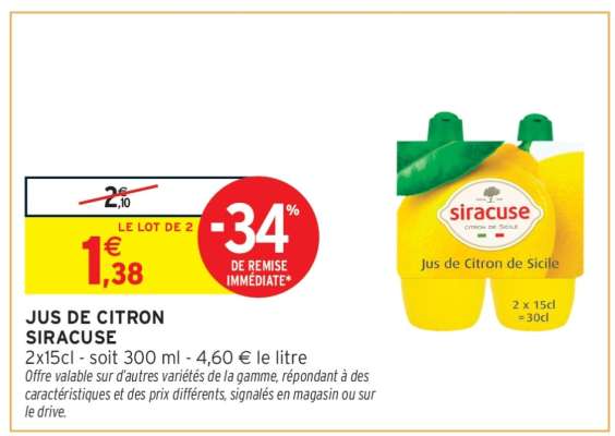 Jus de Citron Siracuse