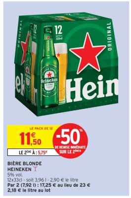 Bière Blonde Heineken*