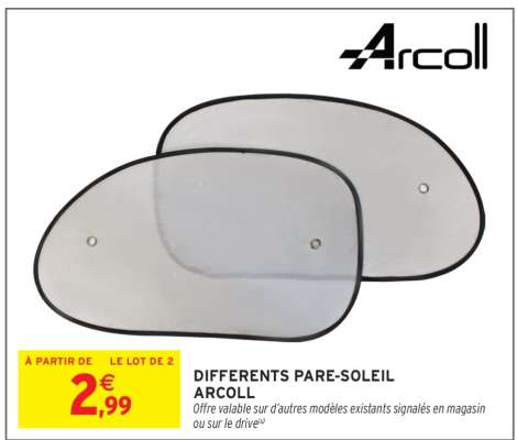DIFFERENTS PARE-SOLEIL ARCOLL