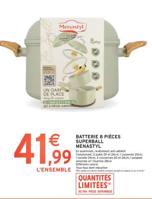BATTERIE 8 PIÈCES SUPERBALL MENASTYL