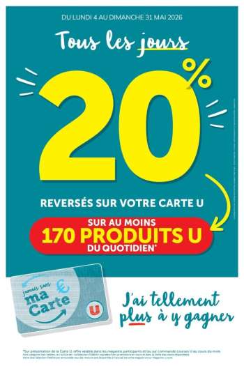 Catalogue Magasins U - 04/05/2026 - 31/05/2026.