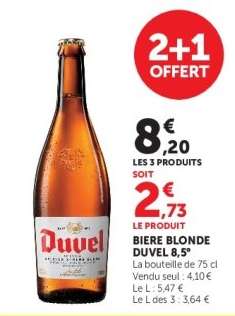 BIERE BLONDE DUVEL 8,5°
