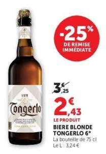 BIERE BLONDE TONGERLO 6°