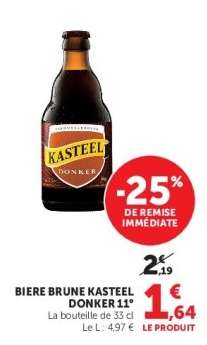 BIERE BRUNE KASTEEL DONKER 11°