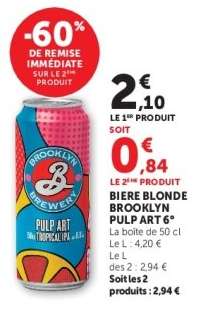 BIERE BLONDE BROOKLYN PULP ART 6°