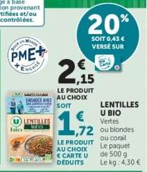Lentilles U Bio