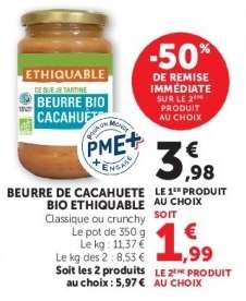 Beurre De Cacahuète Bio Ethiquable