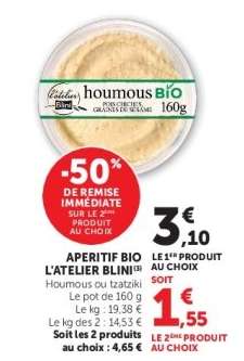 HOUMOUS BIO L'ATELIER BLINI