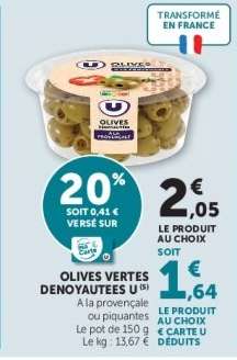 Olives Vertes Dénoyautées U
