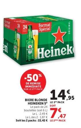 Biere Blonde Heineken 5°