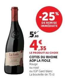 COTES DU RHONE AOP LA FIOLE