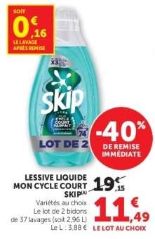 Lessive liquide Mon Cycle court SKIP
