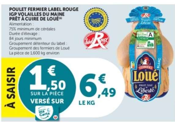 Poulet FERMIER  Label Rouge