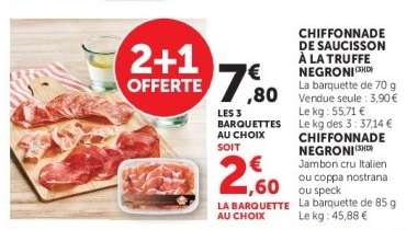 CHIFFONNADE DE SAUCISSON À LA TRUFFE NEGRONI