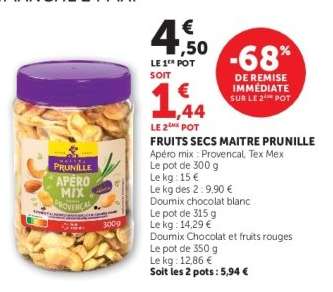 FRUITS SECS MAITRE PRUNILLE