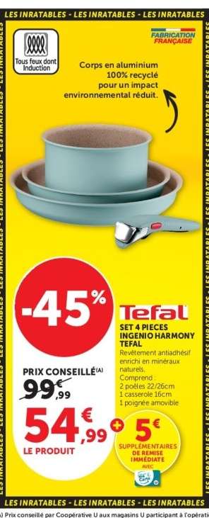 Tefal Set 4 Pièces Ingenio Harmony