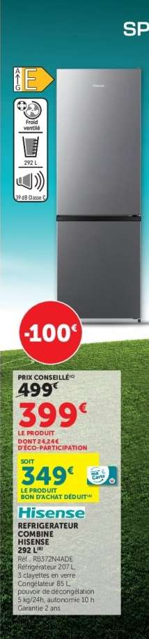 Hisense Réfrigérateur Combiné