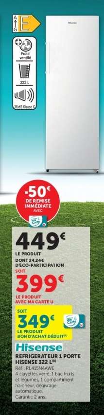 Hisense Réfrigérateur 1 Porte RR195D4AW2