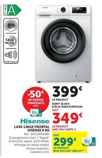 Hisense Lave-linge Frontal 9 kg