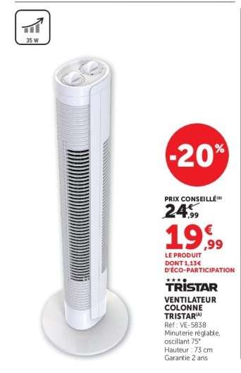 TRISTAR Ventilateur Colonne