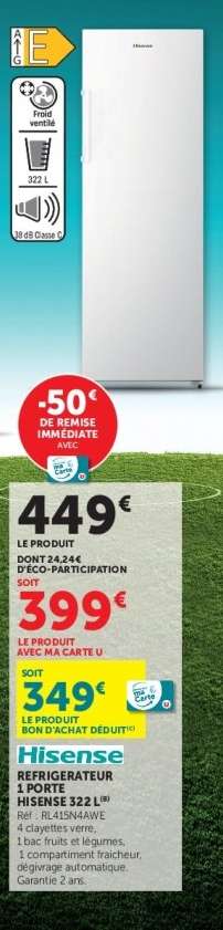 Hisense Réfrigérateur 1 Porte