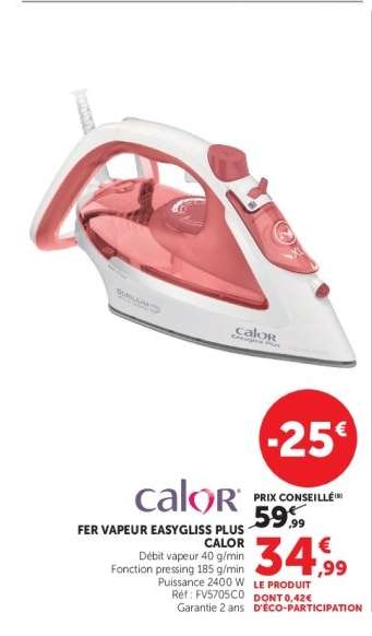 FER VAPEUR EASYGLISS PLUS CALOR