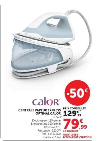 CENTRALE VAPEUR EXPRESS OPTIMAL CALOR
