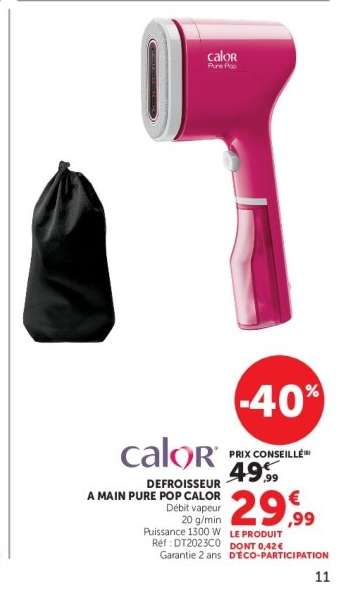 Défroisseur à main Pure Pop Calor