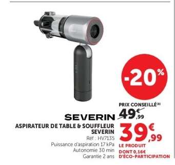 SEVERIN Aspirateur de Table & Souffleur