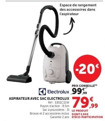 Aspirateur avec sac Electrolux