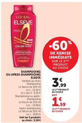 Shampooing ou Apres-Shampooing Elseve