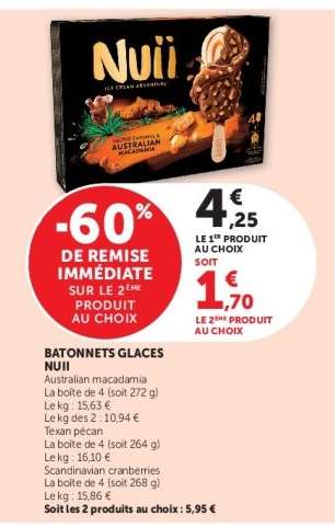 Bâtonnets glacés Nuii