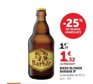 BIERE BLONDE BARBAR 8°