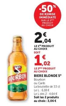 BIERE BLONDE 5° Bourbon
