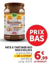 PÂTE À TARTINER BIO "NOCCIOLATA"