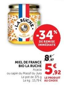 MIEL DE FRANCE BIO LA RUCHE