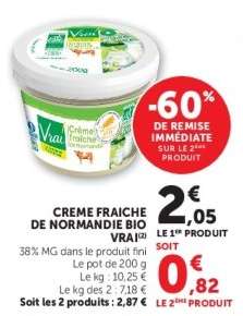 CREME FRAICHE DE NORMANDIE BIO VRAI