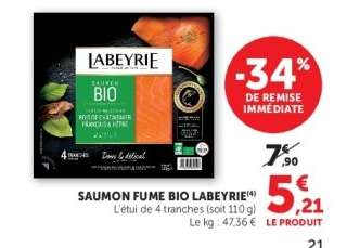 SAUMON FUME BIO LABEYRIE
