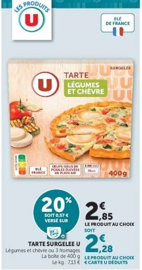 TARTE SURGELEE U