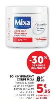 Soin Hydratant Corps Mixa