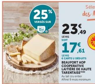 BEAUFORT AOP COOPERATIVE LAITIERE DE HAUTE TARENTAISE