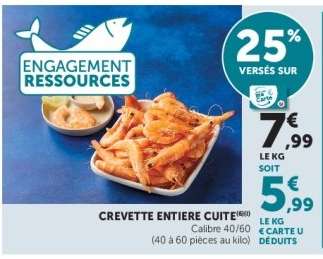 CREVETTE ENTIERE CUITE