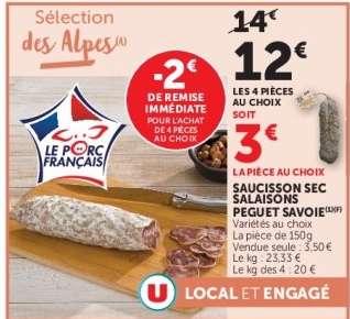 Saucisson Sec 'Salaisons Peguet Savoie'