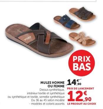 Mules homme ou femme