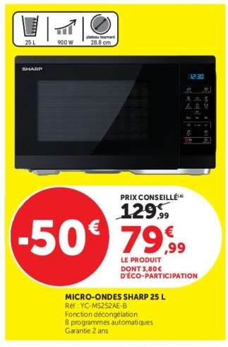 MICRO-ONDES SHARP 25 L
