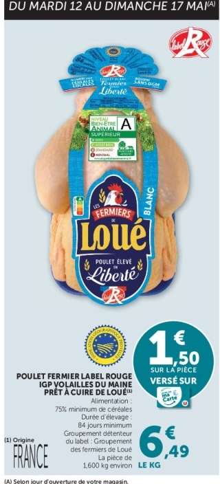Poulet FERMIER  Label Rouge