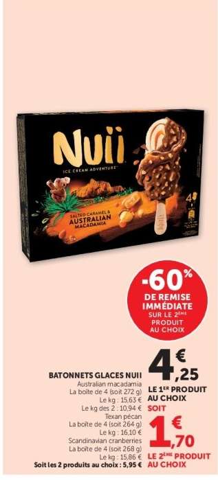 Bâtonnets glacés Nuii