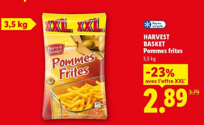 HARVEST BASKET Pommes frites