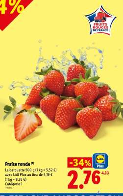 Fraise ronde
