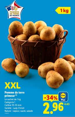 Pomme de terre Primeur
